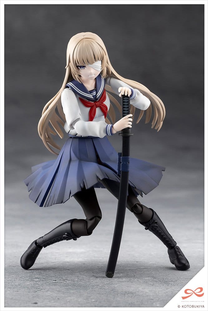 Sousai Shojo Teien Plastic Model Kit 1/10 Kuon Yakushiji Maria Kagaribi Damage Ver. School Girl Emulation 16 cm