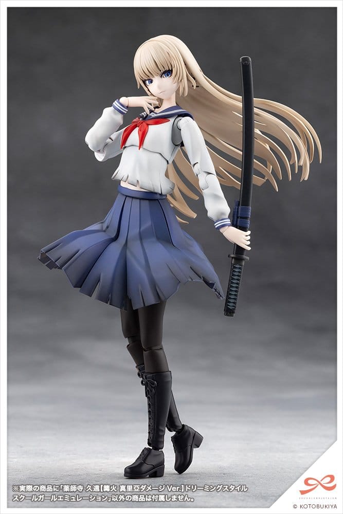 Sousai Shojo Teien Plastic Model Kit 1/10 Kuon Yakushiji Maria Kagaribi Damage Ver. School Girl Emulation 16 cm