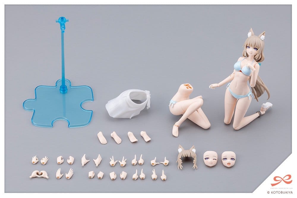 Sousaishojoteien Plastic Model Kit 1/10 Animal Ears Emulator Swim Style 17 cm