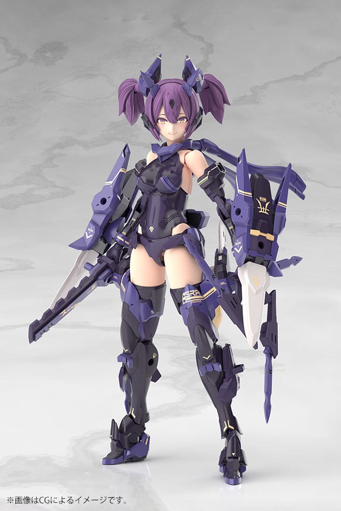 Megami Device Plastic Model Kit 1/1 Asra Ninja Kaname Shadow Edition Full Package 14 cm 