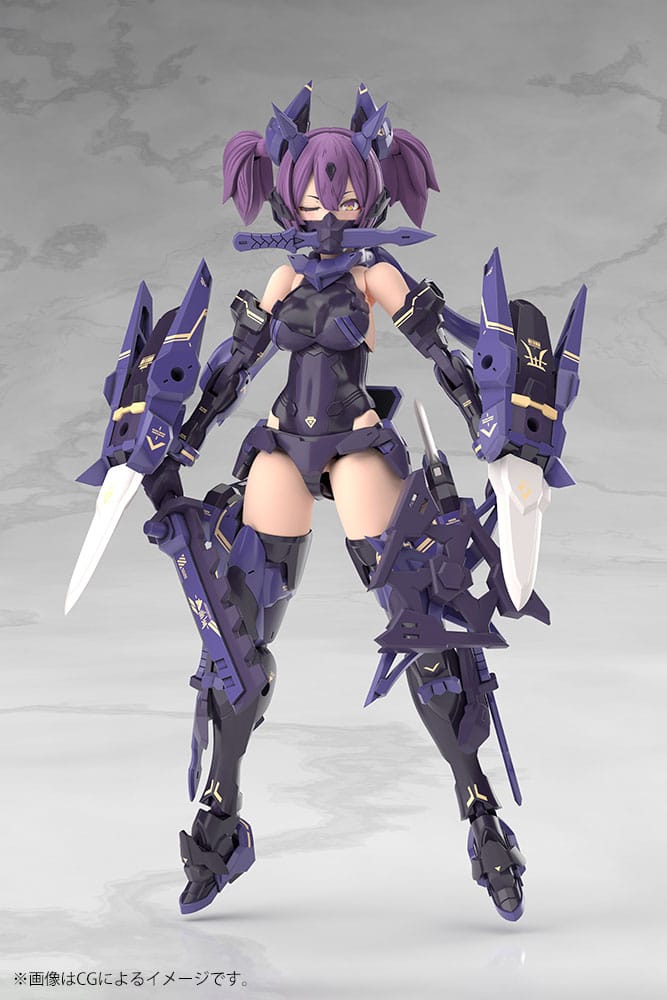 Megami Device Plastic Model Kit 1/1 Asra Ninja Kaname Shadow Edition Full Package 14 cm 