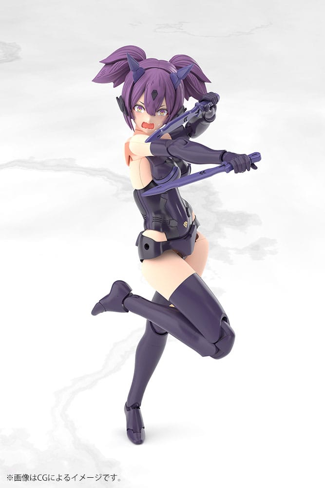 Megami Device Plastic Model Kit 1/1 Asra Ninja Kaname Shadow Edition Full Package 14 cm 