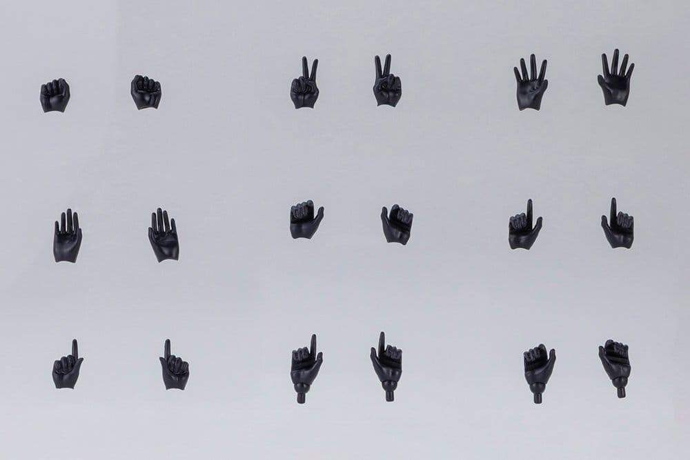 Megami Device M.S.G. Zubehör-Set für Plastic Model Kits 1/1 09 Hand Set Skin Color Black
