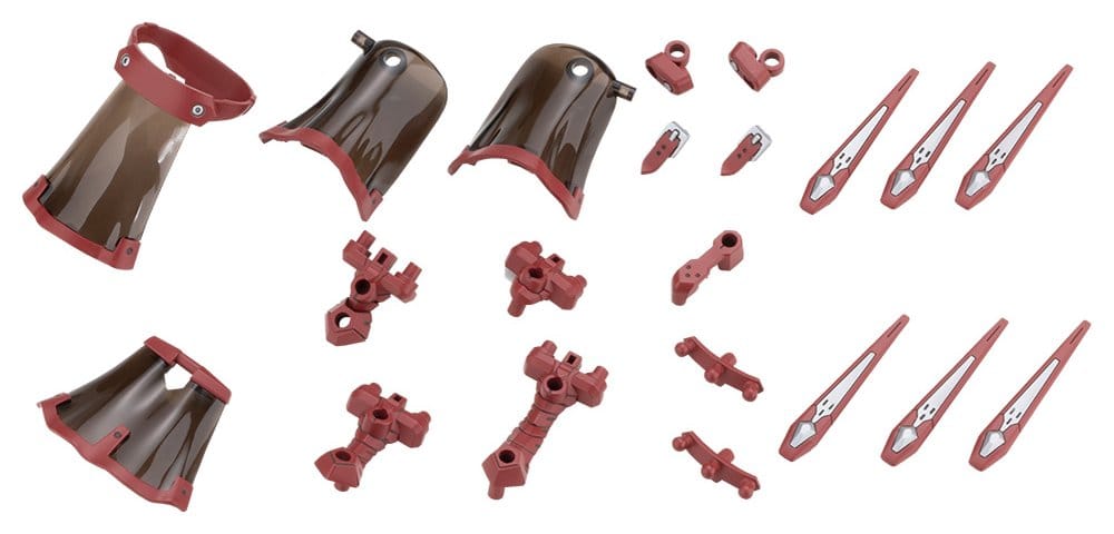 Kotobukiya M.S.G. Zubehör-Set für Plastic Model Kits Mission Cloak Deep Red Ver. 4 cm