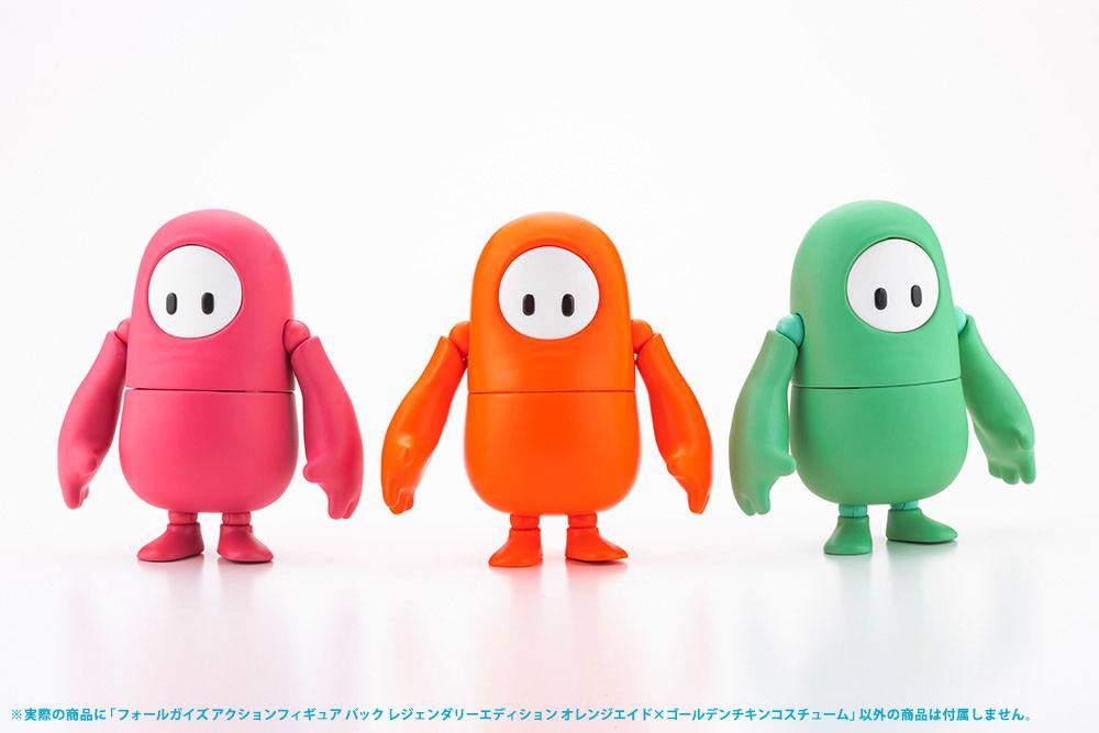 Fall Guys: Ultimate Knockout Actionfigur 1/20 Legendary Edition Orangeade / Golden Chicken Costume 8 cm