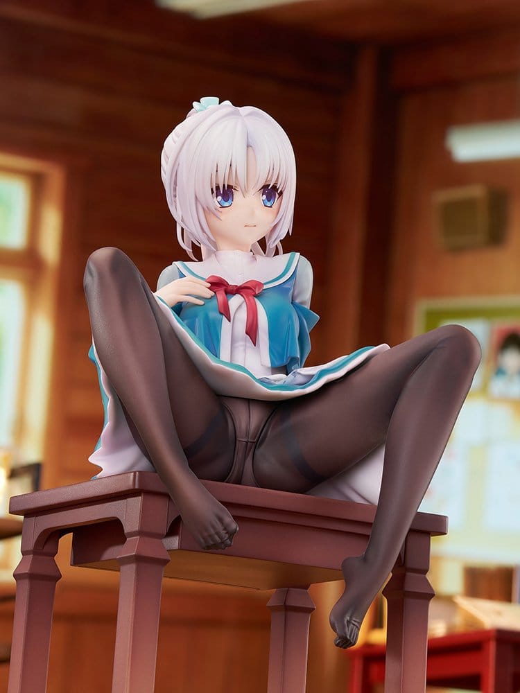 Senren*Banka PVC Figur 1/7 Yoshino Tomotake Animal Ears School Uniform Ver. 21 cm