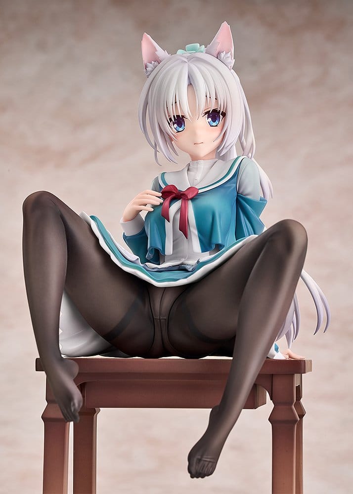 Senren*Banka PVC Figur 1/7 Yoshino Tomotake Animal Ears School Uniform Ver. 21 cm