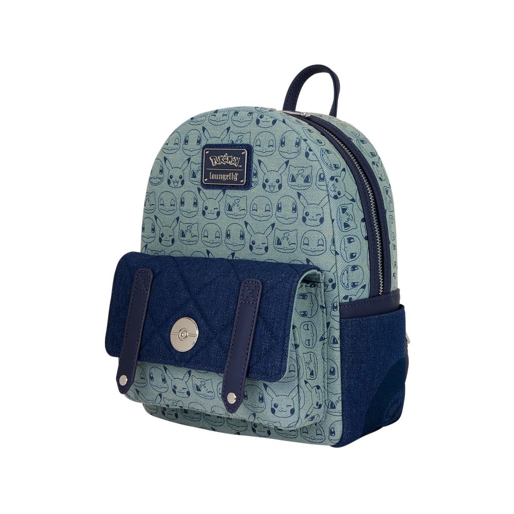 Pokemon by Loungefly Mini Rucksack Faux Denim