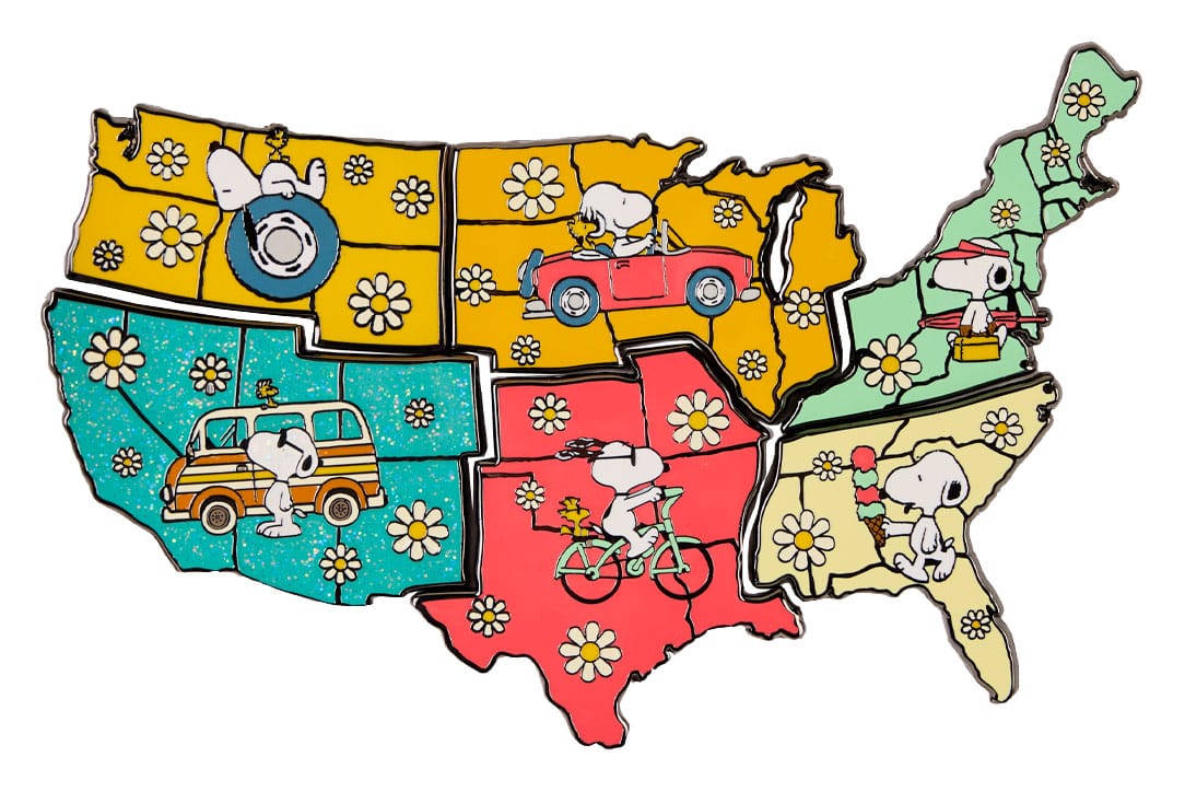Peanuts by Loungefly Ansteck-Pins Blind Box Snoopy Map Sortiment (12)