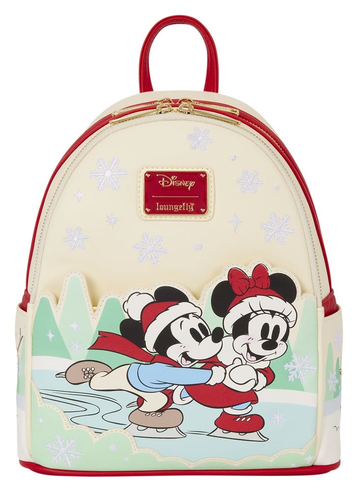 Mickey & Friends by Loungefly Mini Rucksack mit Haarband Halterung Ice Skating