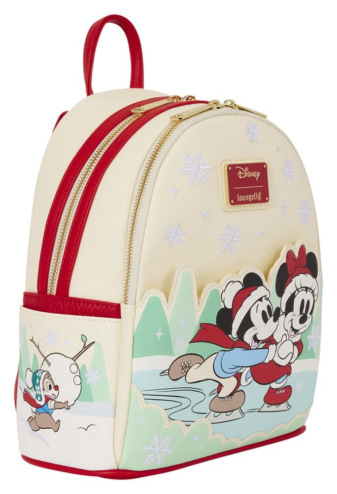Mickey & Friends by Loungefly Mini Rucksack mit Haarband Halterung Ice Skating