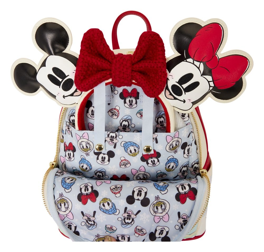 Mickey & Friends by Loungefly Mini Rucksack mit Haarband Halterung Ice Skating