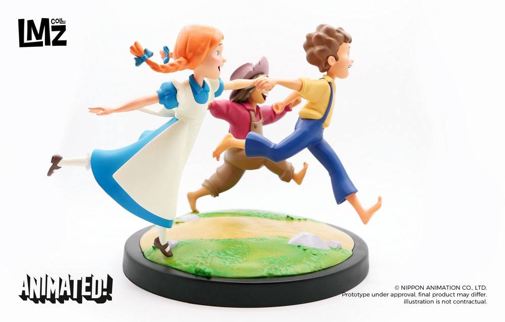 Tom Sawyers Abenteuer Animated! Statue Tom, Huck & Becky 23 cm