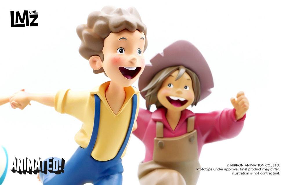 Tom Sawyers Abenteuer Animated! Statue Tom, Huck & Becky 23 cm