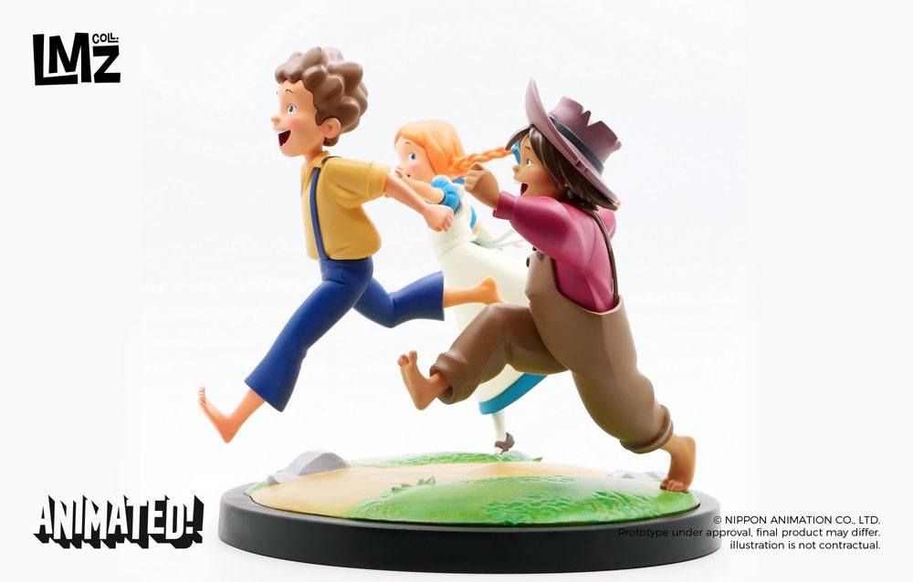 Tom Sawyers Abenteuer Animated! Statue Tom, Huck & Becky 23 cm