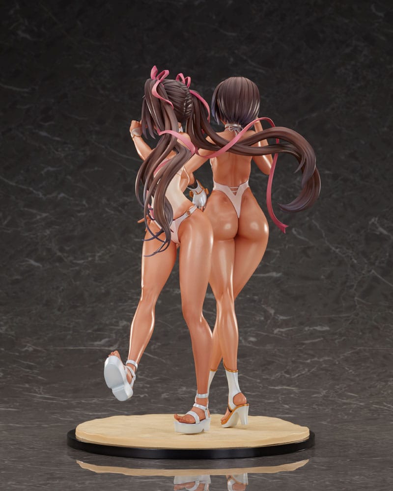 Taimanin RPG 2-Set PVC Statue 1/6 Adult Yukikaze and Young Yukikaze Swimsuits Ver. 28 cm 