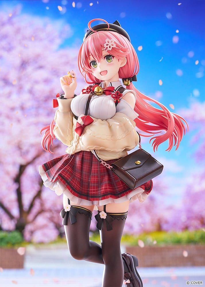 Hololive Production PVC Figur 1/7 Sakura Miko: Date Style - Casual Outfit Ver. 24 cm