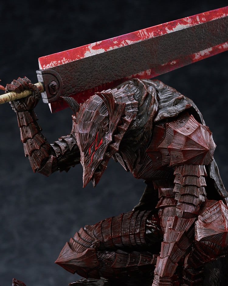 Berserk Pop Up Parade PVC Figur Guts (Berserker Armor): Bloody Paint Ver. L Size 28 cm