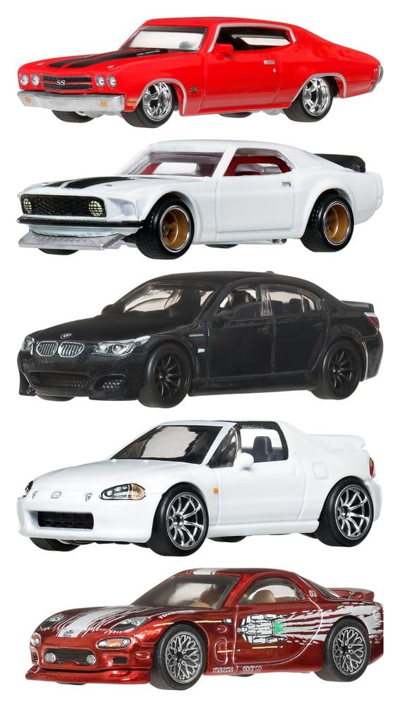 Fast & Furious Hot Wheels Premium Die-Cast Fahrzeuge 1/64 979P Sortiment (10)