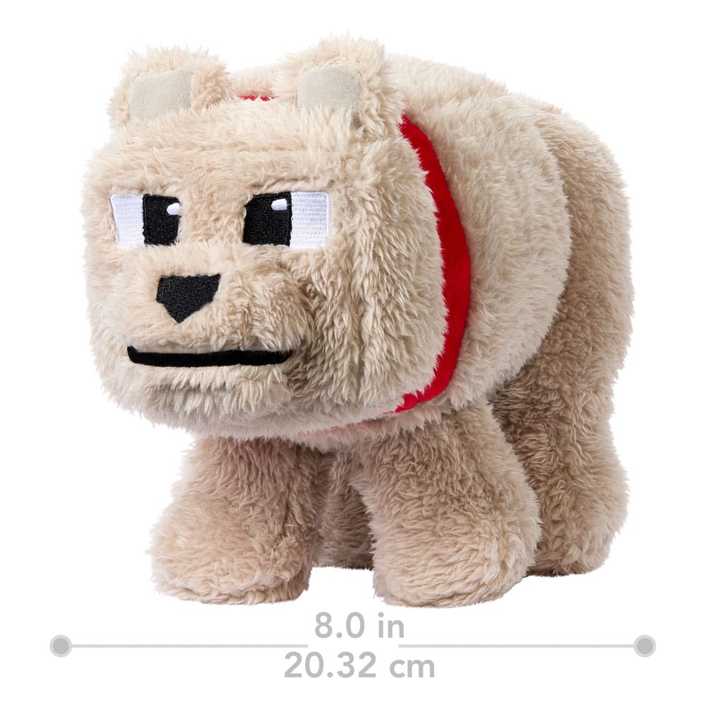 Ein Minecraft Film Plüschfigur Dennis der Wolf 20 cm