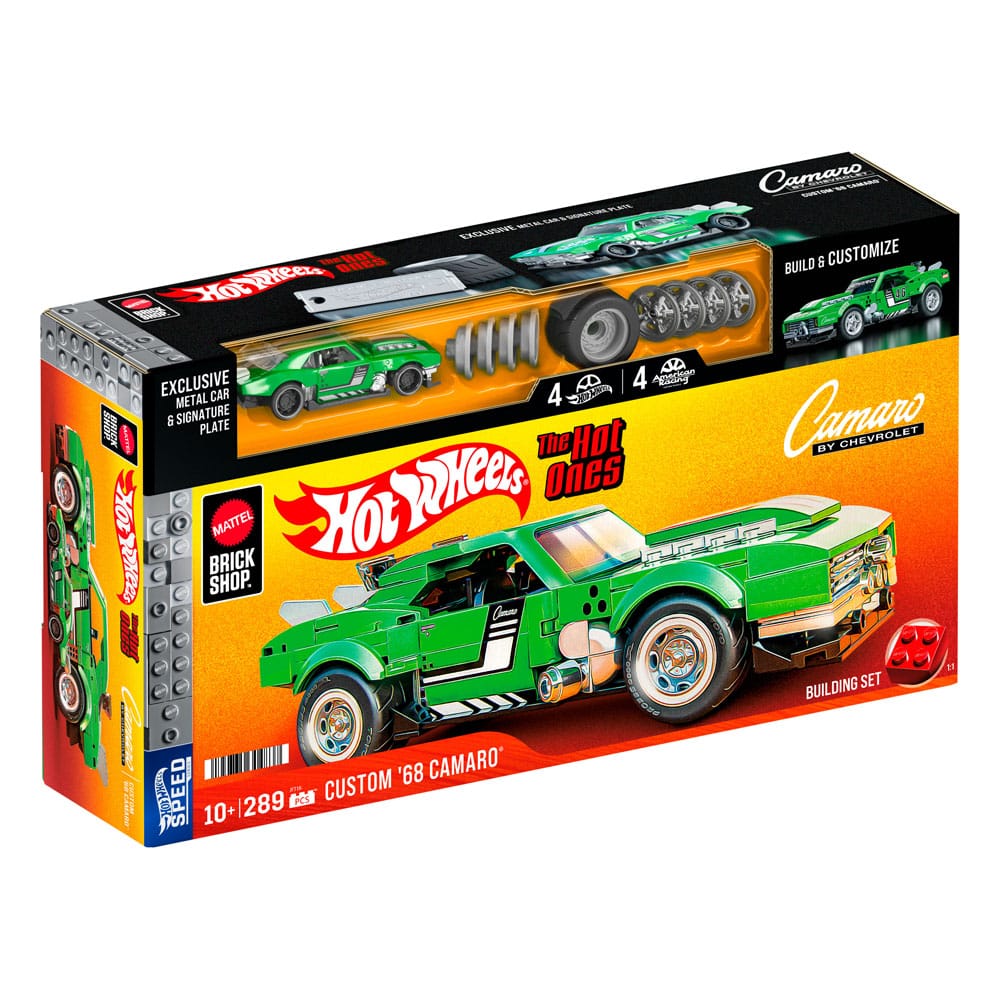 Mattel Brick Shop Hot Wheels Speed Series Bauset 1/32 Custom '68 Camaro
