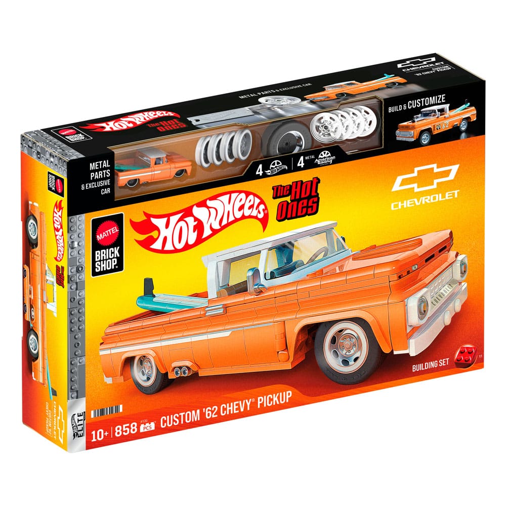 Mattel Brick Shop Hot Wheels Elite Series Bauset 1/16 Custom '62 Chevy Pickup