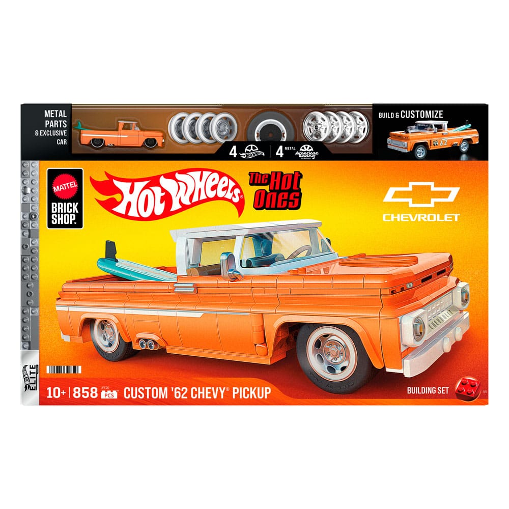 Mattel Brick Shop Hot Wheels Elite Series Bauset 1/16 Custom '62 Chevy Pickup