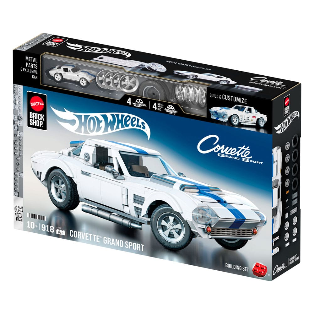 Mattel Brick Shop Hot Wheels Elite Series Bauset 1/16 Corvette Grand Sport