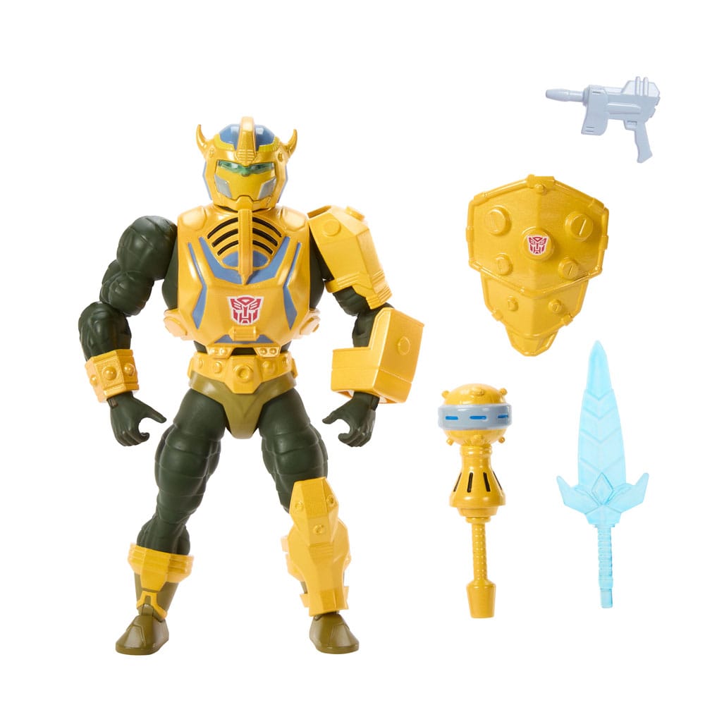 Masters of the Universe x Transformers Actionfigur Bumblebee Armor Man-At-Arms heo European Exclusive 14 cm