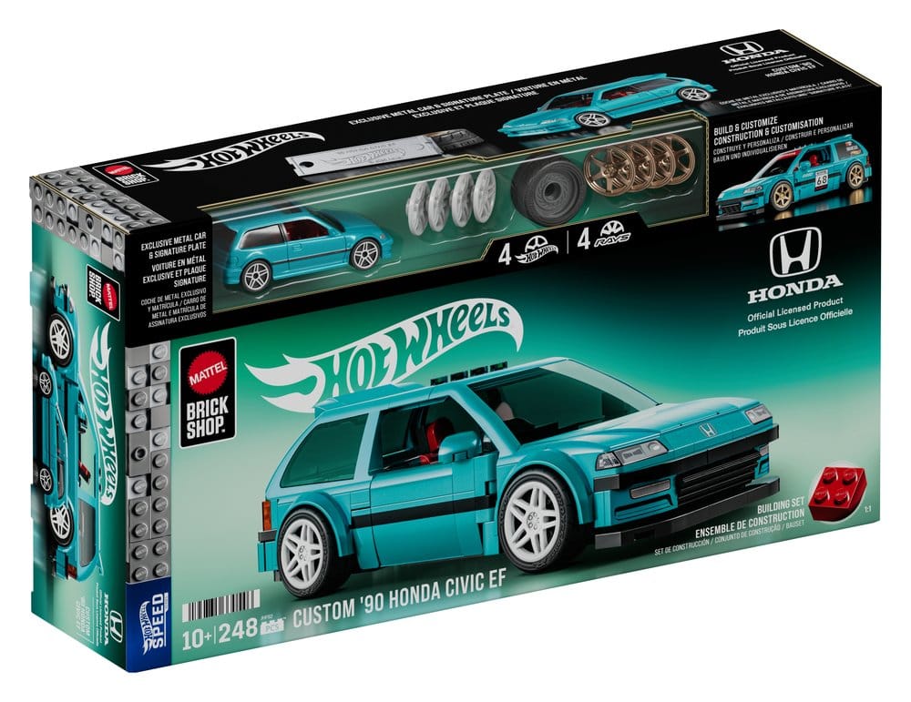 Hot Wheels Speed Series Mattel Brick Shop Bauset 1/32 Custom ’90 Honda Civic EF