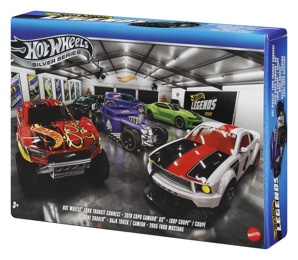 Hot Wheels Silver Series Die-Cast Fahrzeuge 6er-Pack 1/64 Legends