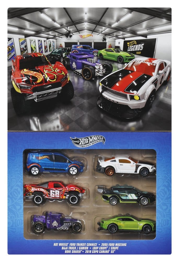 Hot Wheels Silver Series Die-Cast Fahrzeuge 6er-Pack 1/64 Legends