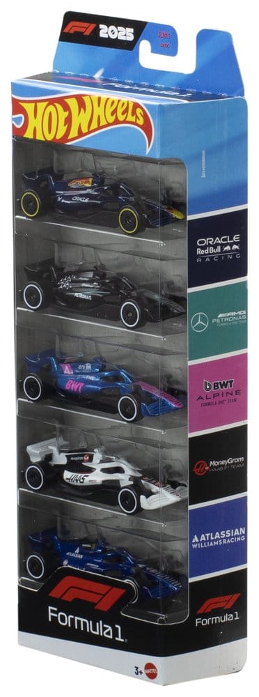 Formel 1 Hot Wheels Die-Cast Fahrzeuge 5er-Pack 1:64 2025