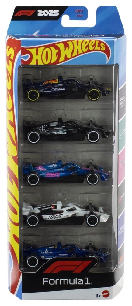 Formel 1 Hot Wheels Die-Cast Fahrzeuge 5er-Pack 1:64 2025