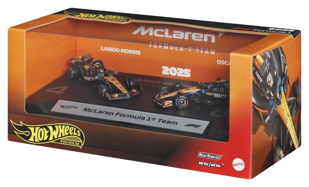 Formel 1 Hot Wheels Premium Die-Cast Fahrzeuge 2er-Pack 1:64 Team McLaren
