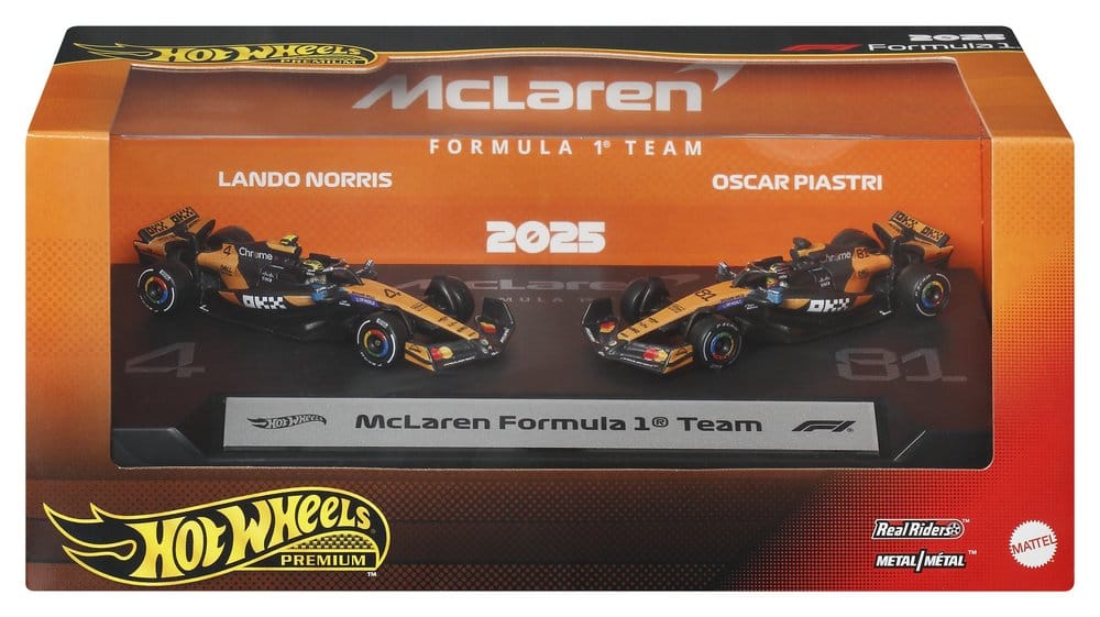 Formel 1 Hot Wheels Premium Die-Cast Fahrzeuge 2er-Pack 1:64 Team McLaren