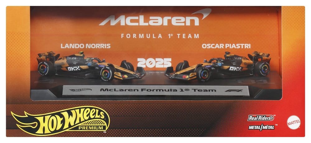Formel 1 Hot Wheels Premium Die-Cast Fahrzeuge 2er-Pack 1:64 Team McLaren