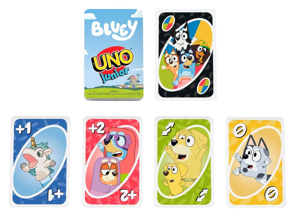 Bluey UNO Junior Kartenspiel