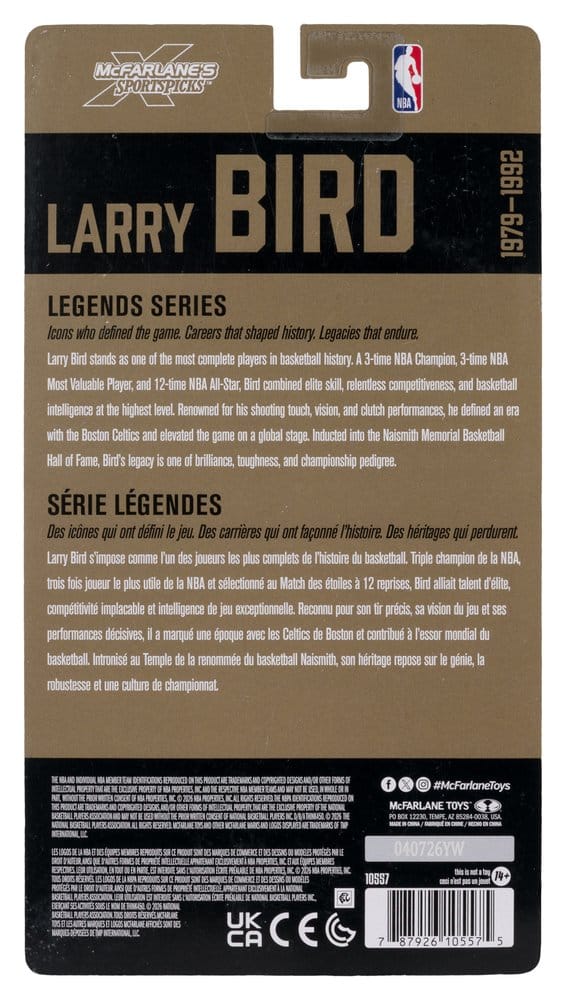 NBA Legends Series Actionfigur Larry Bird (Boston Celtics) 15 cm