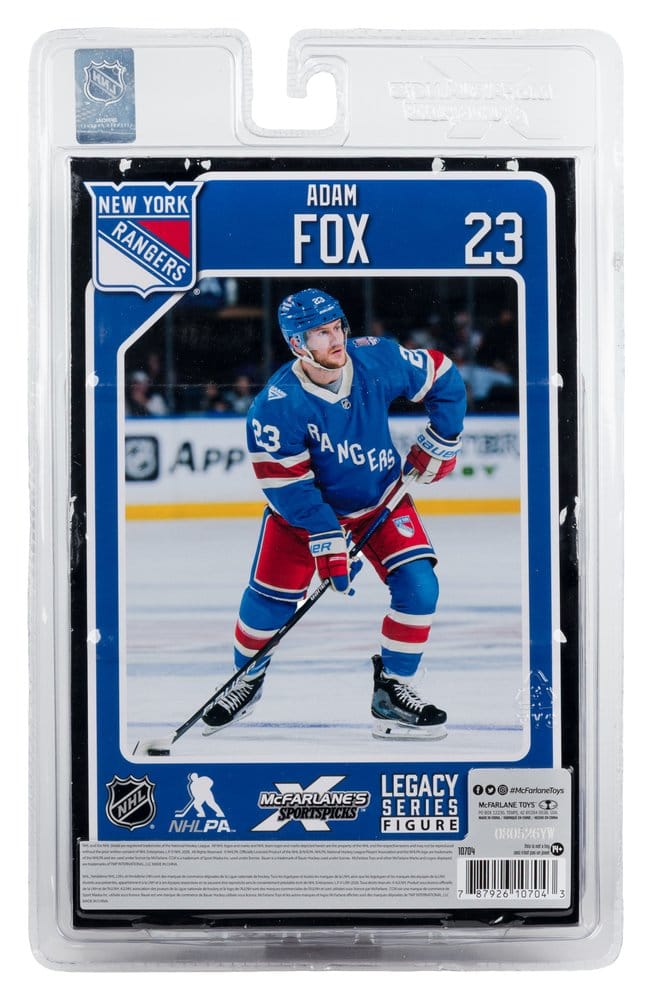 NHL McFarlane SportsPicks Actionfigur Adam Fox (New York Rangers Centennial) 18 cm