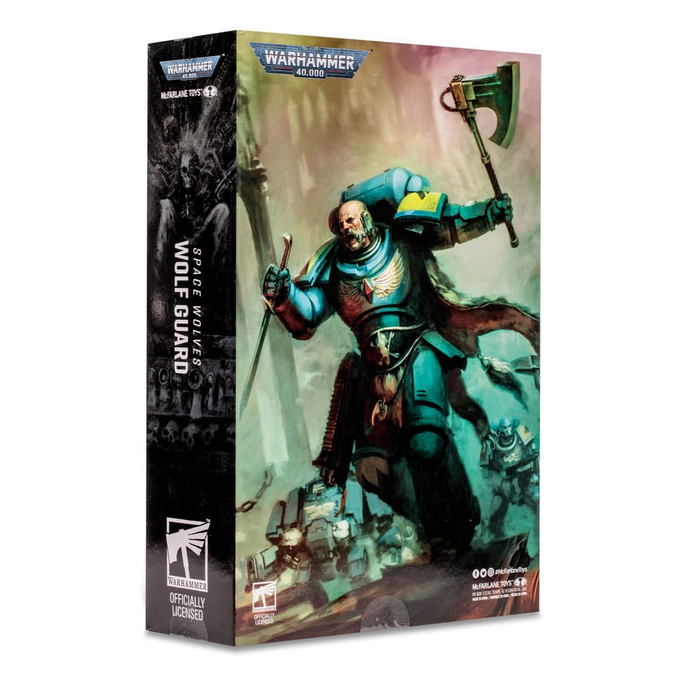 Warhammer 40k Actionfigur Space Wolves Wolf Guard 18 cm