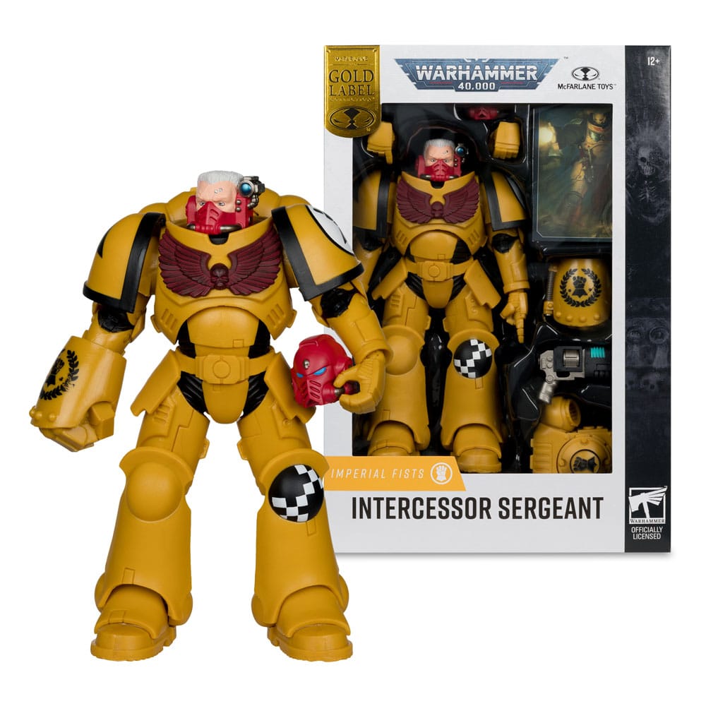 Warhammer 40,000 Actionfigur Intercessor Sergeant (Imperial Fist) (Gold Label) 18 cm