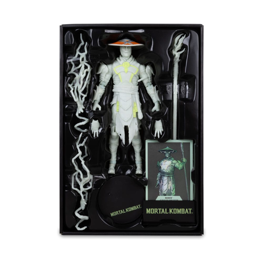 Mortal Kombat  Actionfigur Glow in the Dark Edition Raiden (Gold Label) 18 cm
