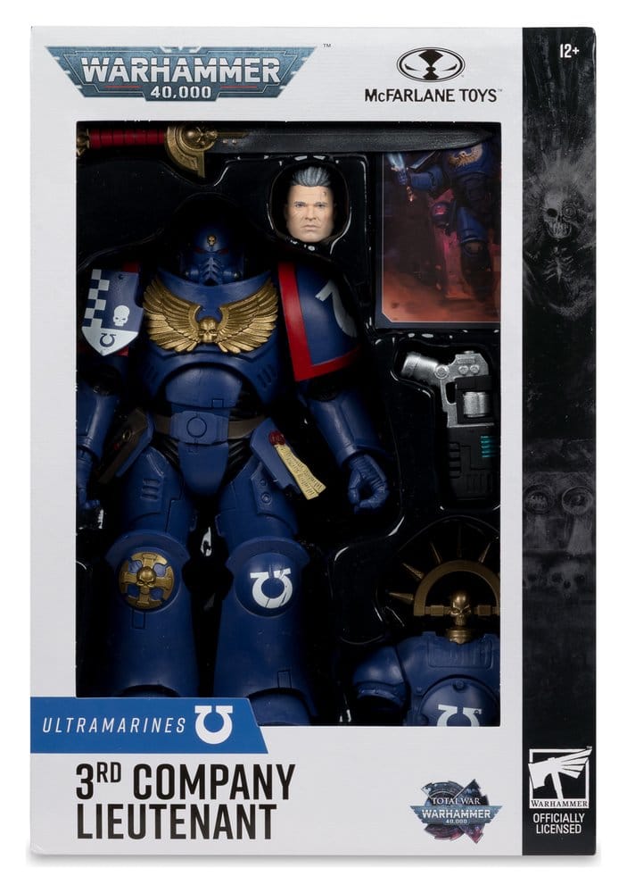 Warhammer 40,000 Total War Actionfigur 3rd Company Lieutenant (Ultramarines) 18 cm