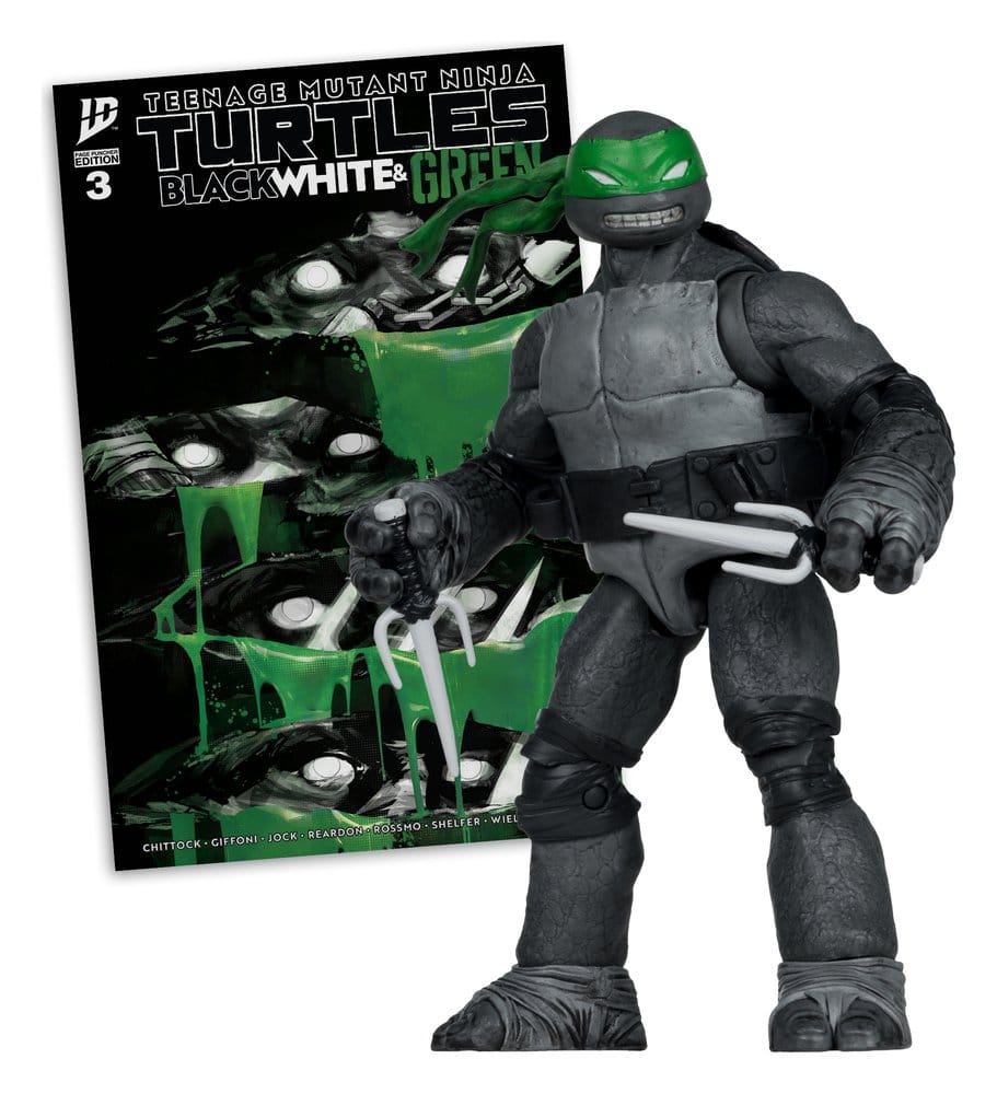 Teenage Mutant Ninja Turtles Page Punchers Actionfigur Raphael (Black White & Green) (Red Platinum Edition) 13 cm