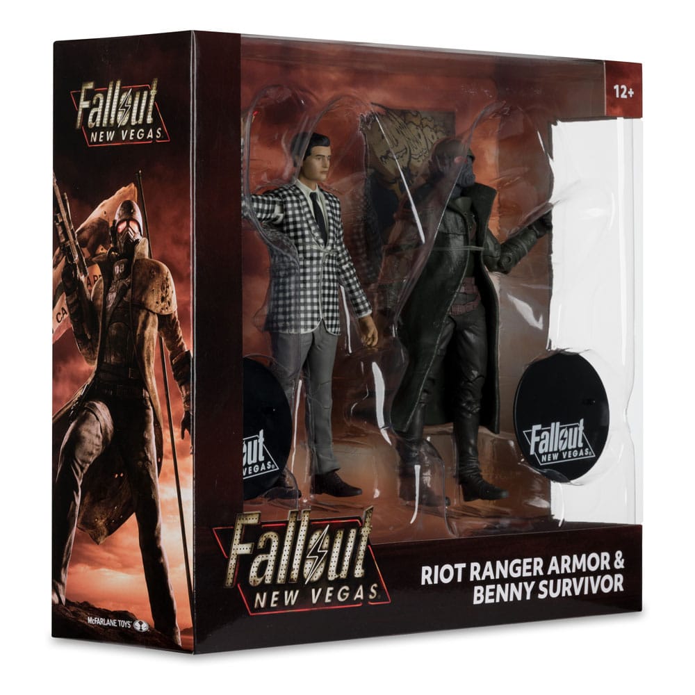 Fallout: New Vegas Statuen 2er-Pack Riot Ranger Armor & Benny Survivor 18 cm