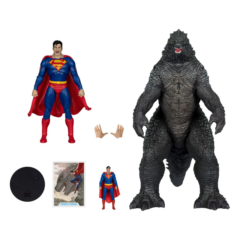 DC Justice League Monsterverse DC Multiverse Actionfiguren 2er-Pack Superman Vs. Godzilla 30 cm 
