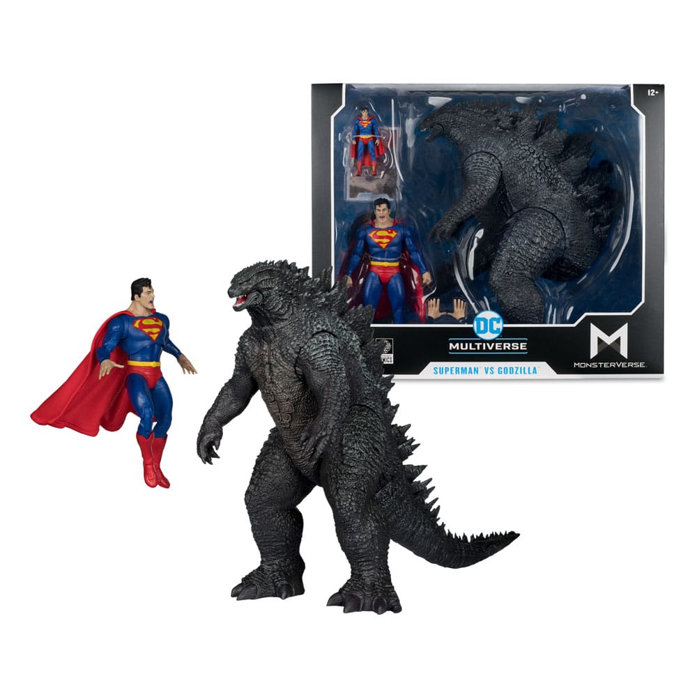 DC Justice League Monsterverse DC Multiverse Actionfiguren 2er-Pack Superman Vs. Godzilla 30 cm 