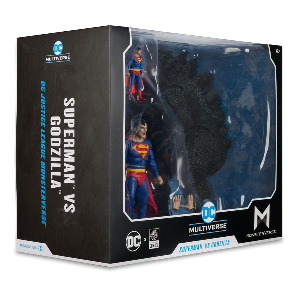 DC Justice League Monsterverse DC Multiverse Actionfiguren 2er-Pack Superman Vs. Godzilla 30 cm 