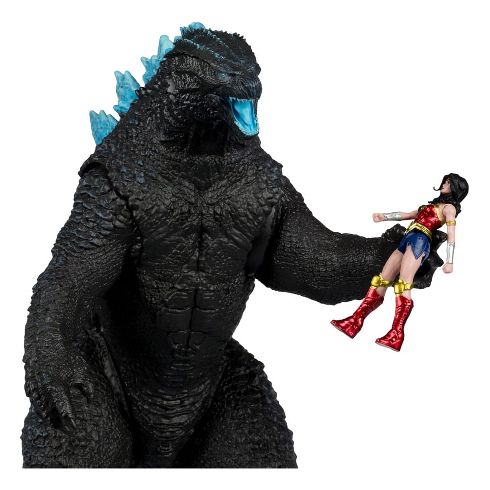 DC Justice League Monsterverse DC Multiverse Actionfiguren 2er-Pack Wonder Woman Vs. Atomic Blast Godzilla 18 cm 